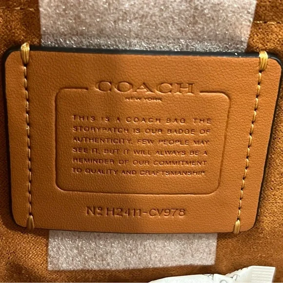 Coach Klare Crossbody Bag in Signature Canvas and Black Leather Purse CV978 - Picture 9 of 16